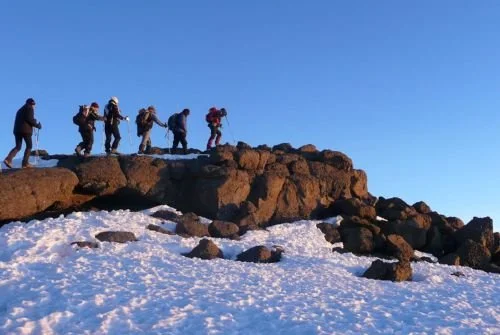Mount Kilimanjaro hiking tour on Machame route